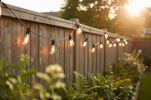 15M Long Festive Solar Lights IP65 Weatherproof