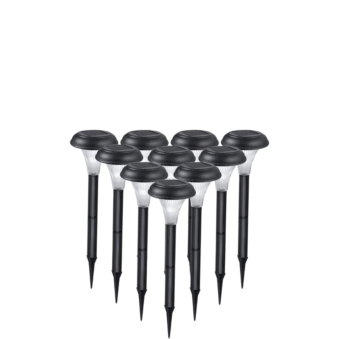 solar garden lights outdoor 10 pack

