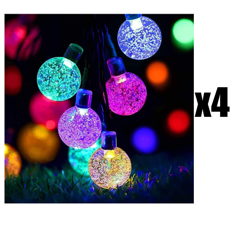 Multi-Coloured Solar Garden Lights Outdoor Waterproof | 8 Mode 7M/24Ft Indoor/Outdoor Solar String Lights - thelights4u.com