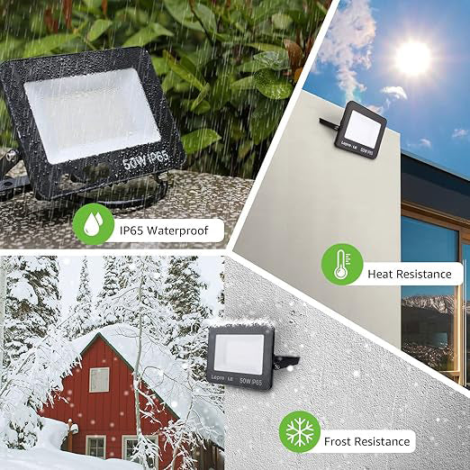 Led Floodlight Outdoor, 4250lm LED Security Lights, 350W Incandescent Lamp Equivalent, Waterproof IP65, Daylight White Outdoor Lights for Warehouse, Playground, Backyard and More