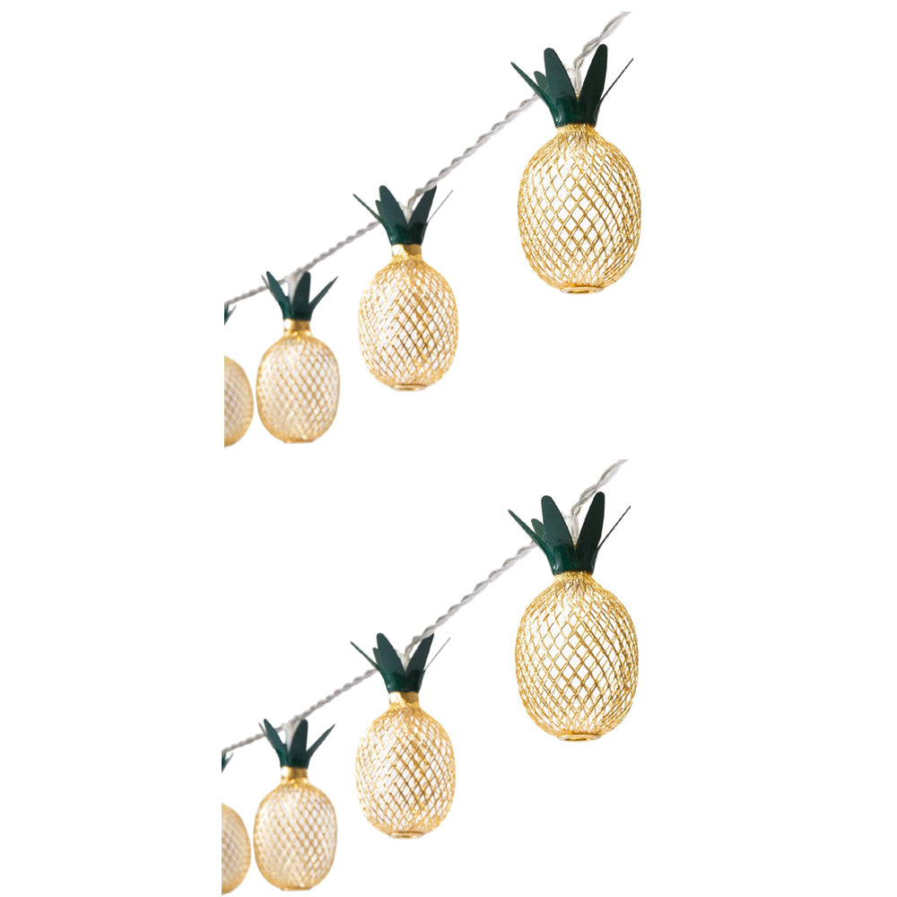 20 LED Pineapple Fairy String Lights Waterproof USB Power