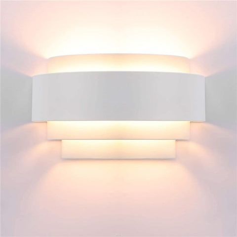 up and down white wall light

