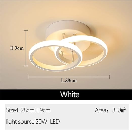 Minimalist LED Ceiling Light for Hallways, Offices & Staircases

