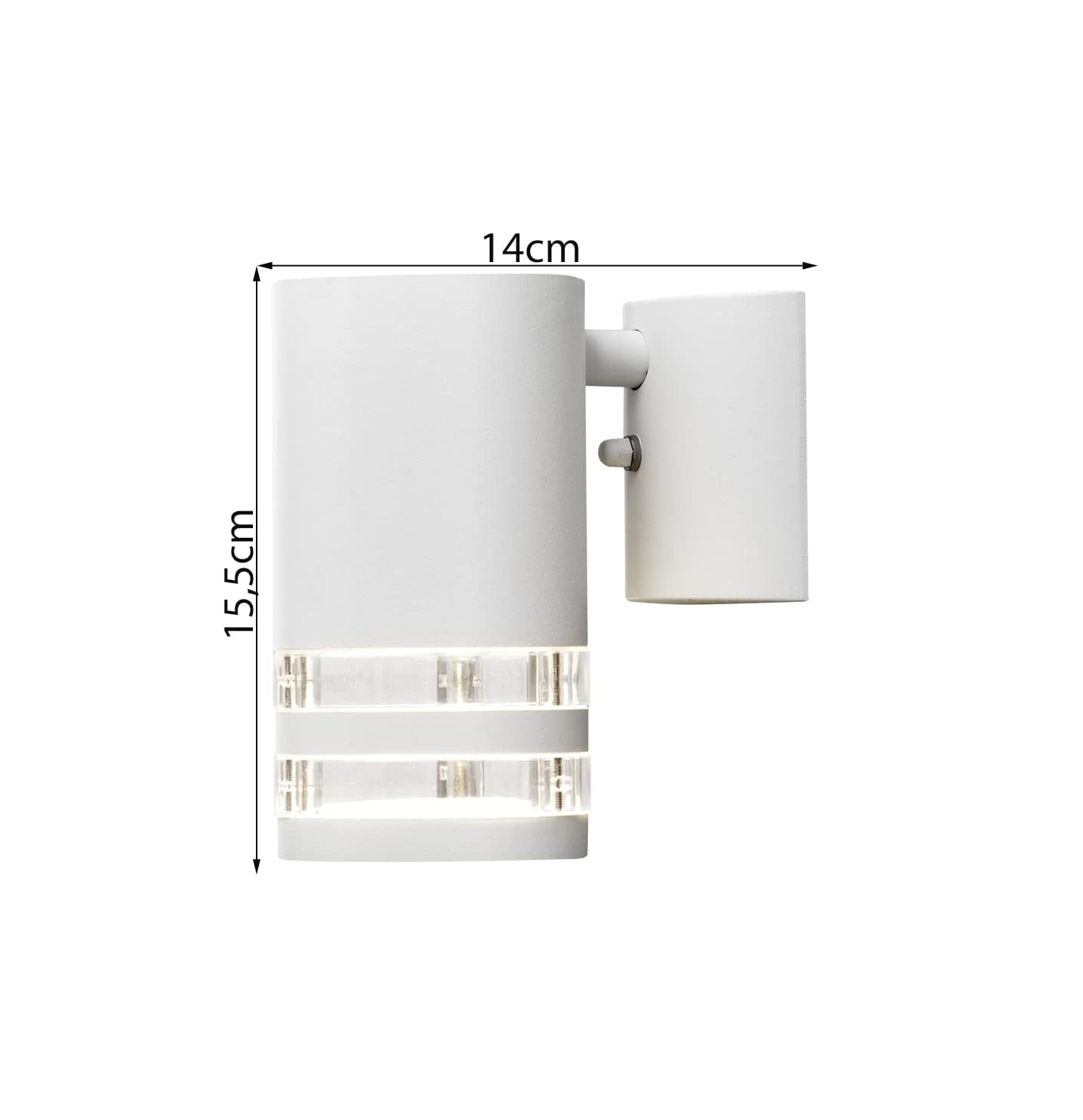 Wall Light Double Down Outdoor Wall Light Mains Powered 35 W GU10 Max Wall Lamp White