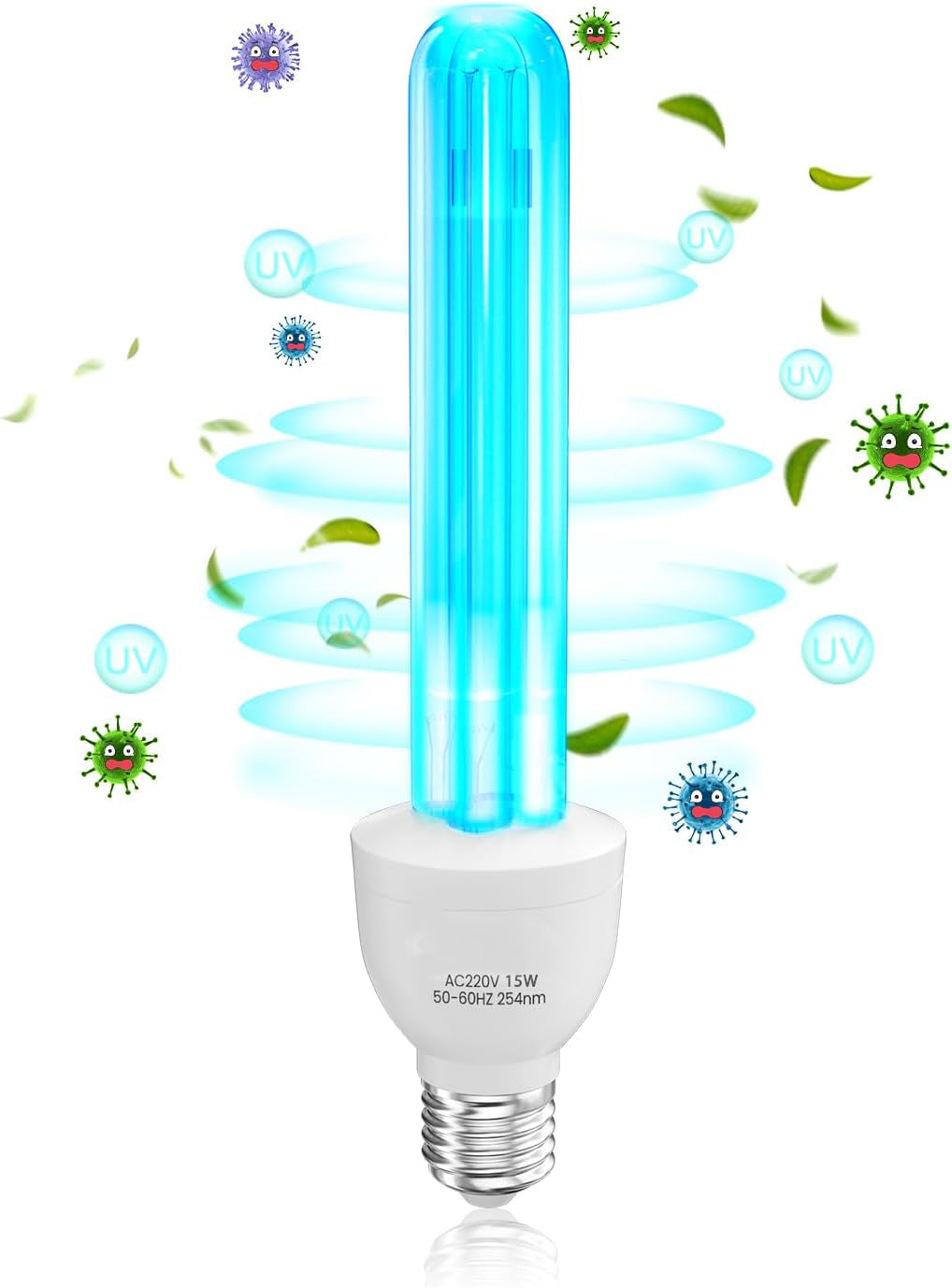 15W UV Germicidal Lamp UV Light Bulb | Aesthetic Light Bulb