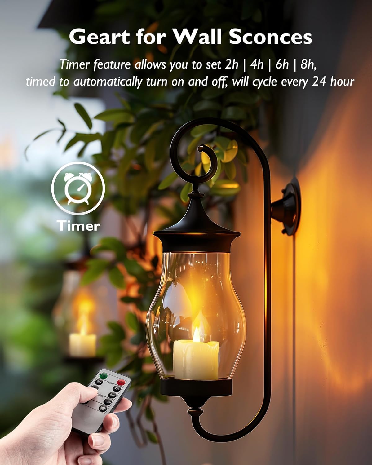 votive candles with timer function