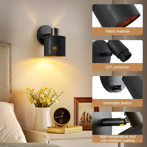wall lamp with dimmer switch

